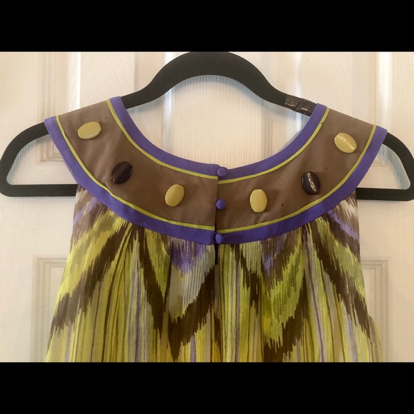 JAX Sleeveless Lime Green Mini Dress-Small - Picture 5 of 6